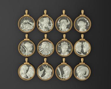 Horoscope Zodiac sign  3D Model Collection