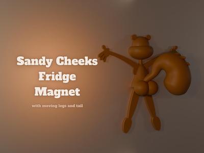 Sandy Cheeks Fridge Magnet