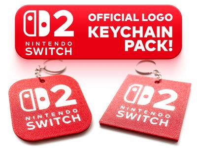 Nintendo Switch 2 Logo Keychain Pack!