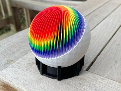 Modern Layered Sculpture Deco Ball