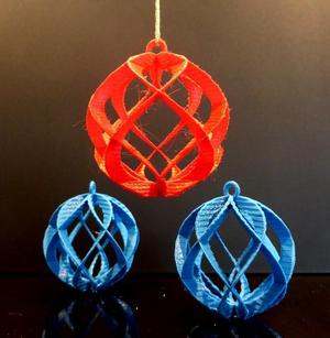 Spiral Sphere Ornament - Customizer enabled