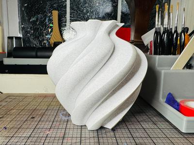 "Akrotiri" Contemporary Spiral Vase