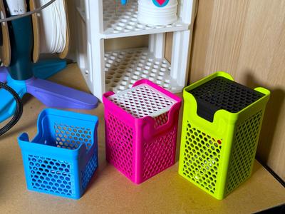 90x90mm Square Stacking Hexagon Basket - 3 Sizes