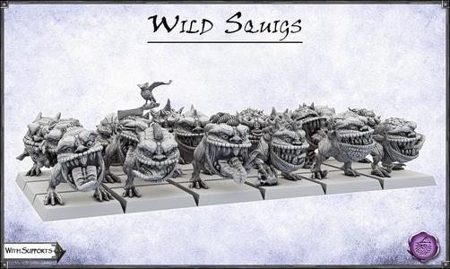 Wild Orc Squigs Herd -UNIT- 28mm Miniatures