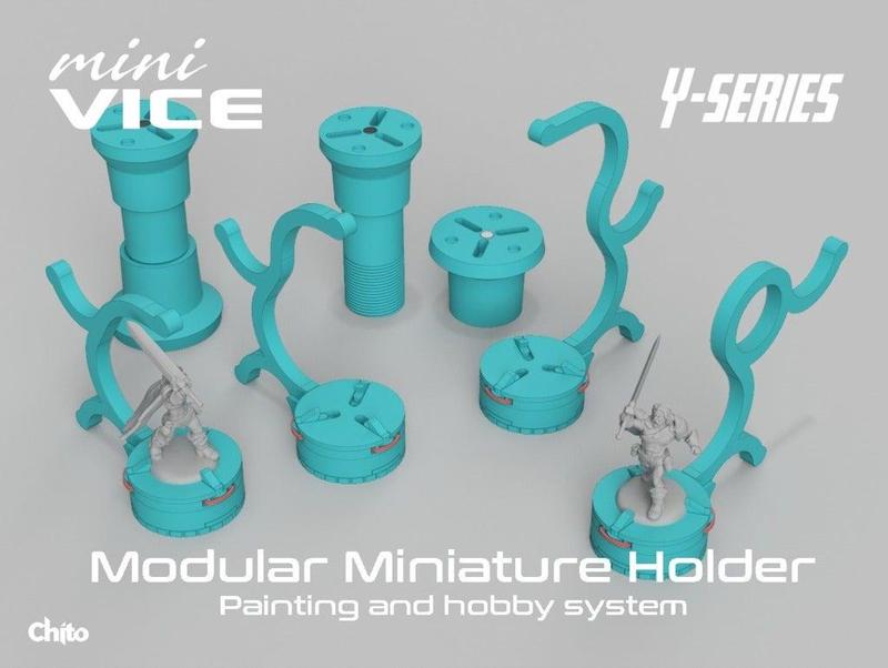 miniVICE Y-Series - Modular miniature holder, painting and hobby system