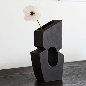 Modern Geometric Vase | Minimalist Sculptural 3D Printed Vase for Contemporary Home Decor