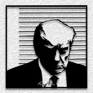 President Donald Trump Mug Shot wall art
