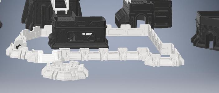 Sci-Fi Walls for Tabletop Wargames