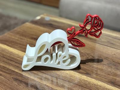MOTHERS DAY / VALENTINE - LOVE STAND WITH HEART