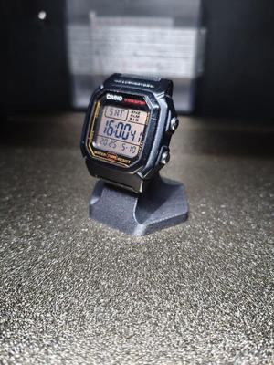 Casio W800 watch holder stand - one part, no supports needed