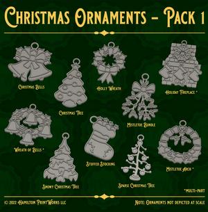 Christmas Ornaments - Pack 1 | Holiday Decorations