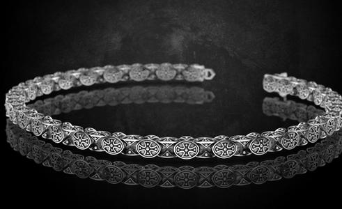 Bracelet with cross chain of any length 327