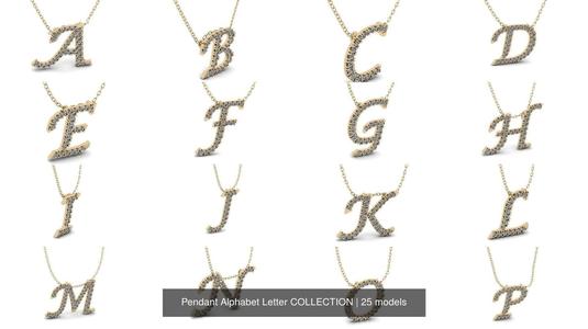 Pendant Alphabet Letter COLLECTION