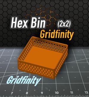 Hex Bin Gridfinity 2x2