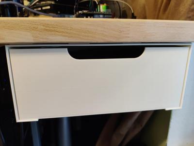 Deep under desk drawer