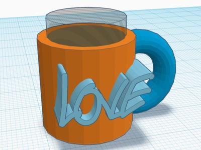 Love cup or pen holder