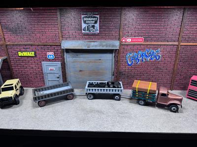 Trash Wagon for RC Farm Truck 1/43
