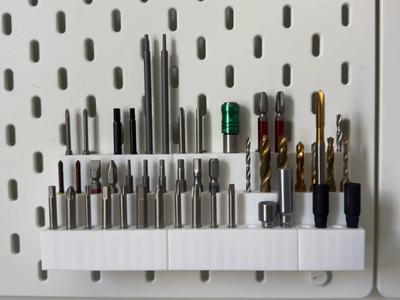IKEA Pegboard Skaids Bit Holder Combination - 6.3mm Hex Socket