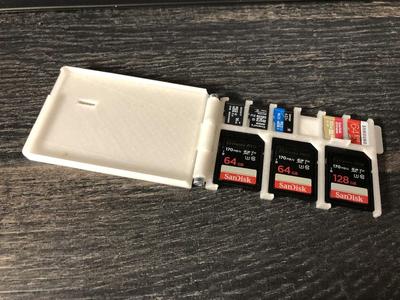 SD and micro SD card holder