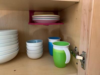 Under-shelf dish caddy 190mm x 190mm x 78mm