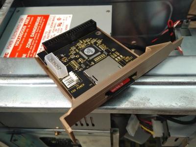 Flipped and Reinforced Bracket for IDE to SD adapter