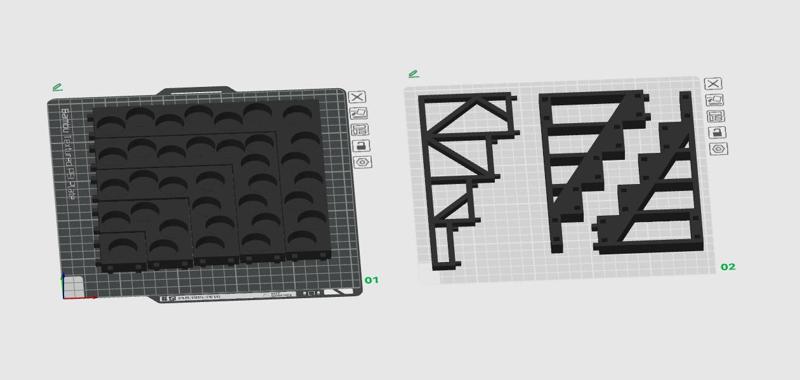 Griffin Gaming Modular Paint Rack - Corner Section - Dropper Bottle