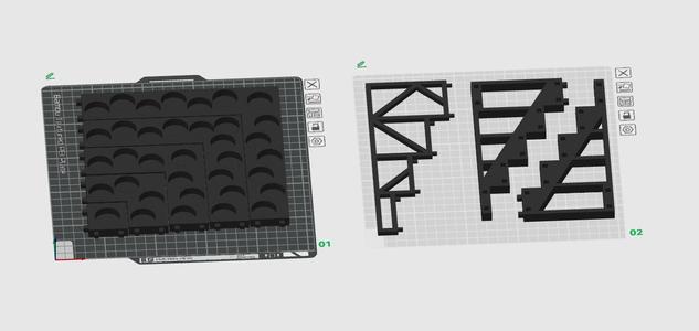 Griffin Gaming Modular Paint Rack - Corner Section - Dropper Bottle