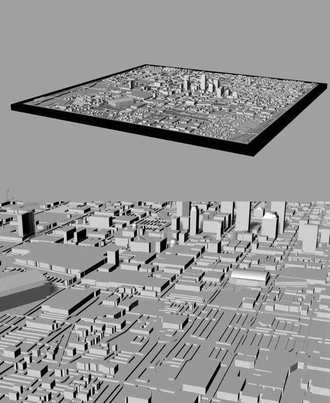 INDIANAPOLIS, Skyline 3d map