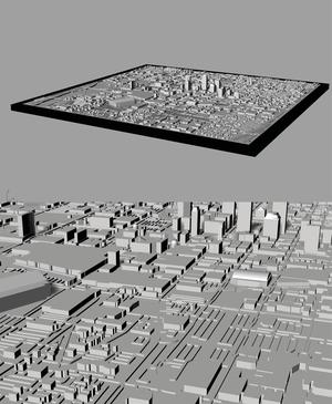 INDIANAPOLIS, Skyline 3d map