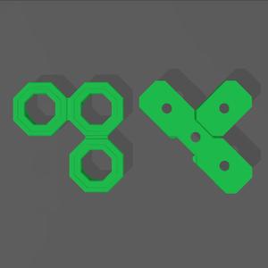 8 mm - Triple Offset Multiboard Snaps Parts A & B