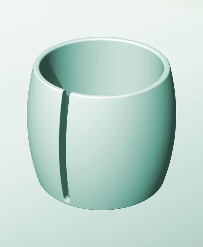 CR162-170-S Stacking slotted module bin for modern home decor