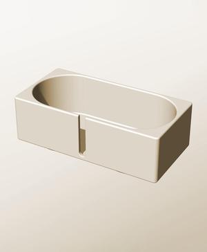 CX96-65-SB Stackable slotted bin box module for creative decor