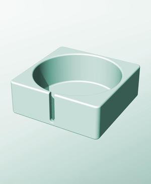 CS162-65-S Stackable slotted bin box module for creative decor