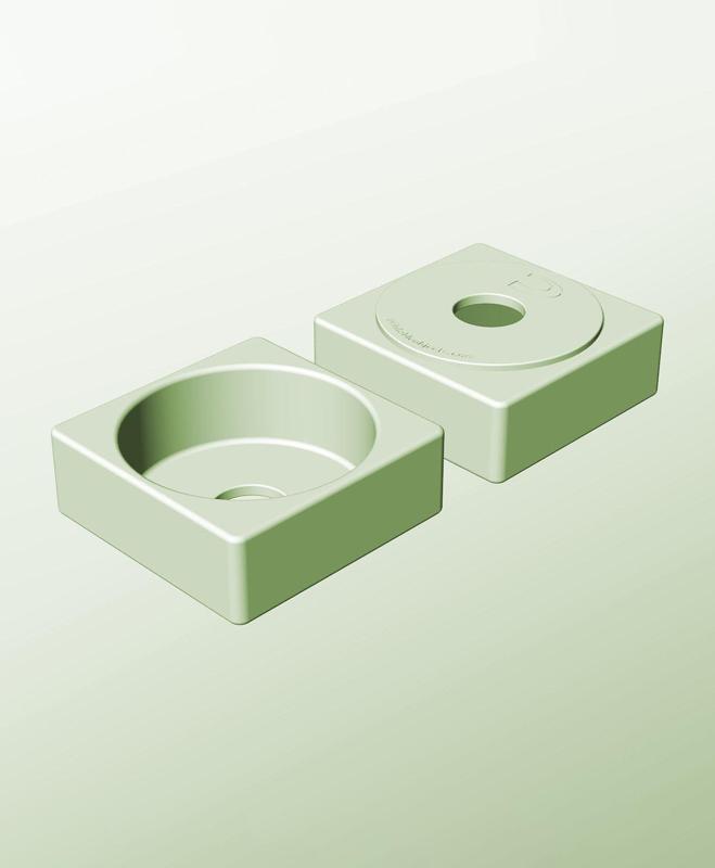 CS128-50-P Modular pierced component container modern decor