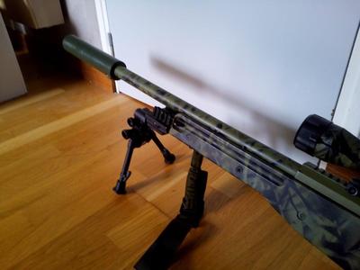 Fake suppressor for airsoft L96