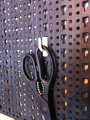 Small bent hook for Lidl's Powerfix tool wall organizer