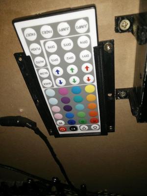 Underdesk LED remote holder
