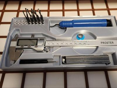Gridfinity caliper and deburring tool holder