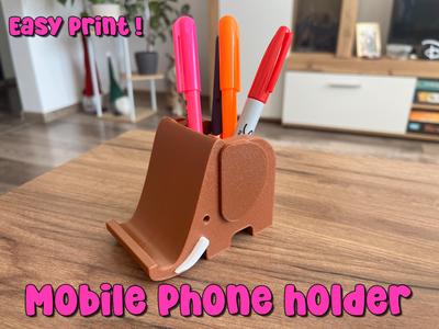 Pen and Phone Holder- Elephone - Mammoth style