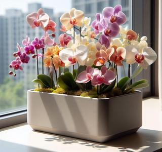 Rectangular Modern Orchid Pot