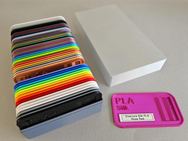Filament Swatch System - Cards and Storage Case