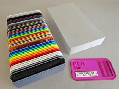 Filament Swatch System - Cards and Storage Case