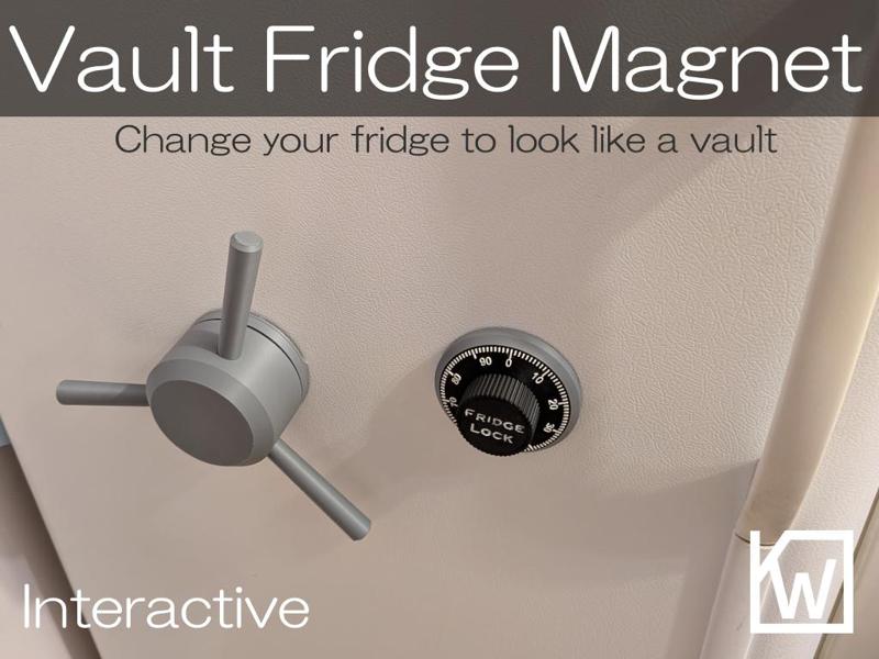 Vault Fridge Magnet