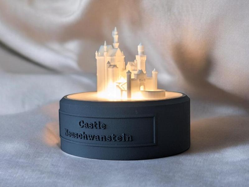 Neuschwanstein Castle - LED lamp (romantic castle)