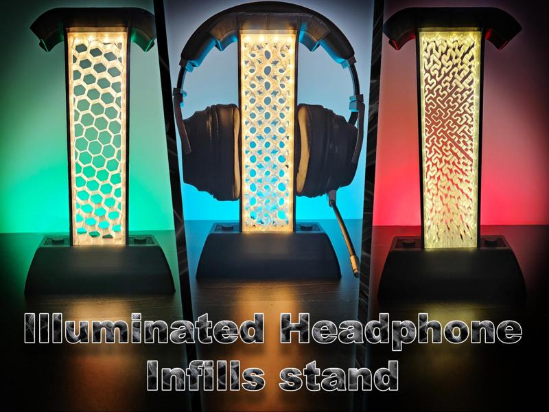 Illuminated Headphone Infills stand