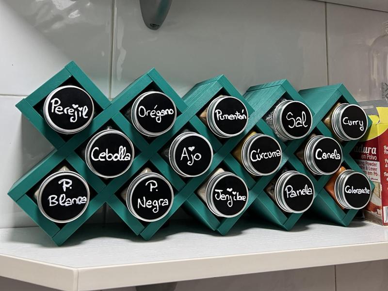 Spice rack (NO screws NO glue)