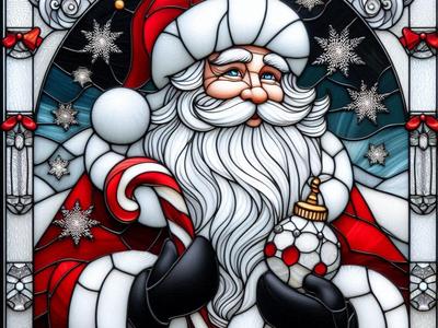 Christmas Santa Ornament