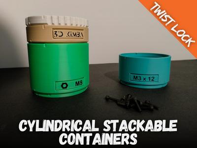 Twist-Lock Stackable Containers: Organize Easily