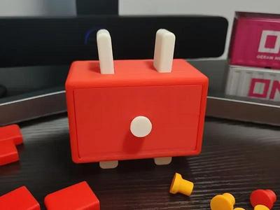 Television-shaped Desktop Organizer
