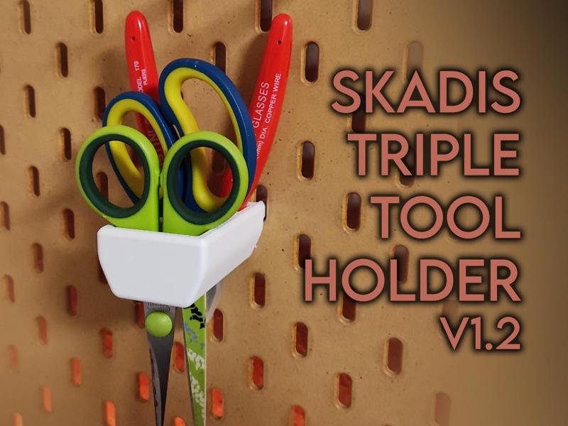 Ikea Skadis Triple Toolholder